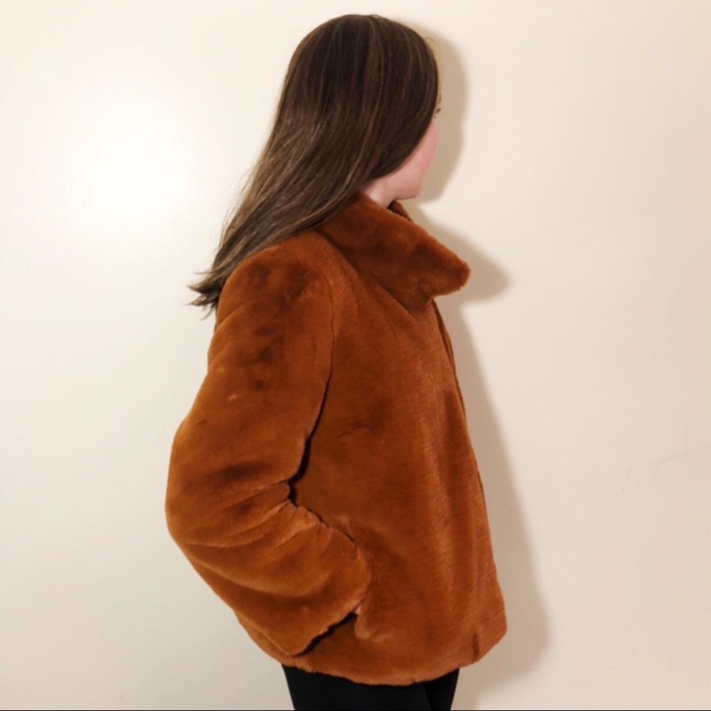 Women’s Marc New York Faux Fur Jacket - Tobacco